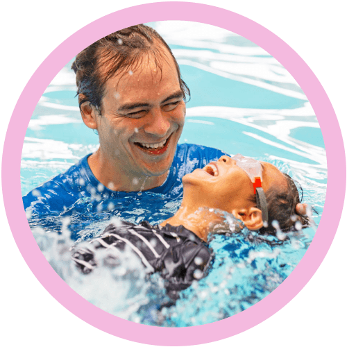 swim instructor working in the pool